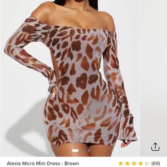 Fashion Nova Dresses & Skirts - Fashion Nova Leopard Mini Dress